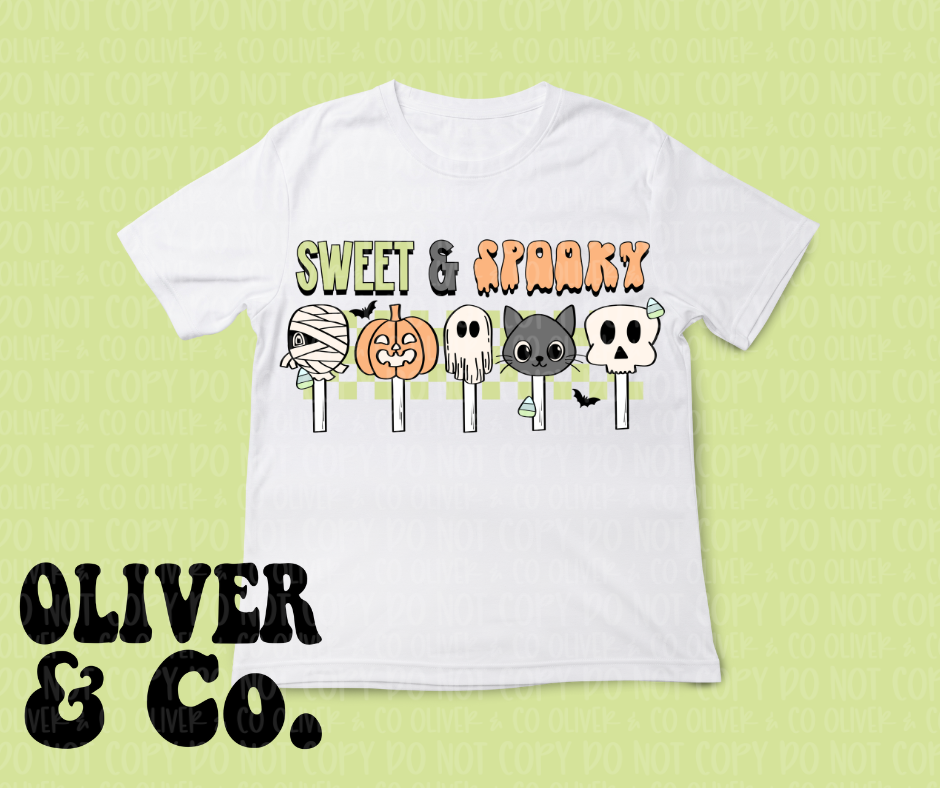 Spooky Halloween -- Sweet & Spooky (Green & Orange)