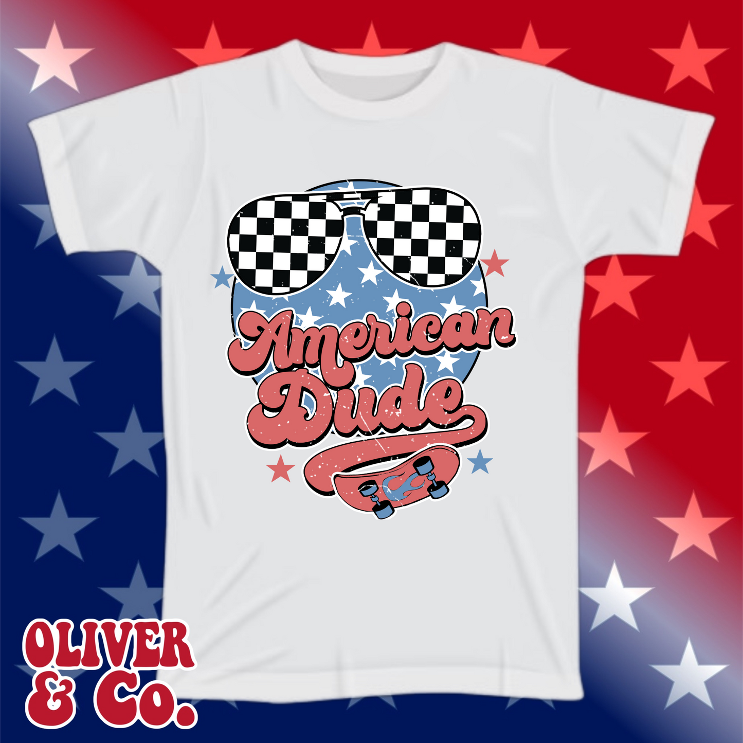 Red, White & Boom -- American Dude (Skateboard)