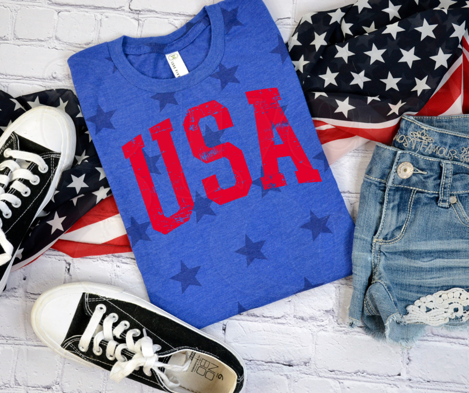 Red, White & Blue -- USA Royal Blue Stars