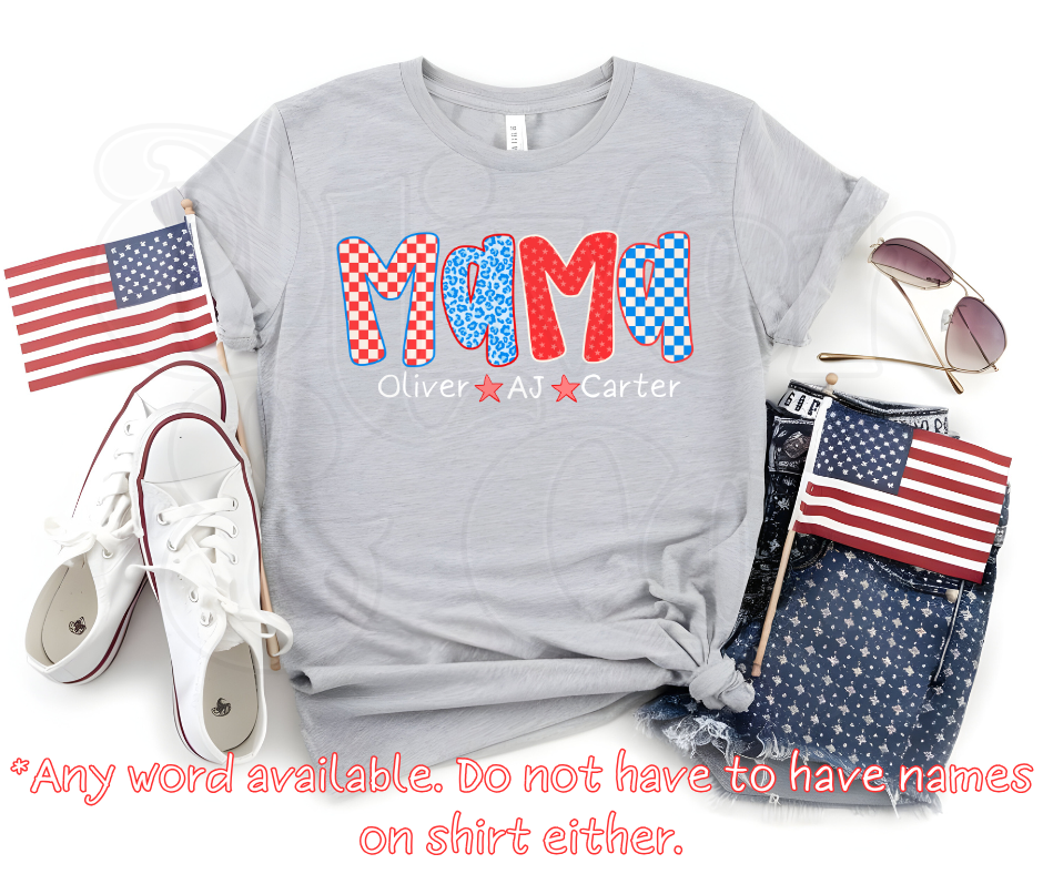 Red, White & Blue -- Patriotic Alpha