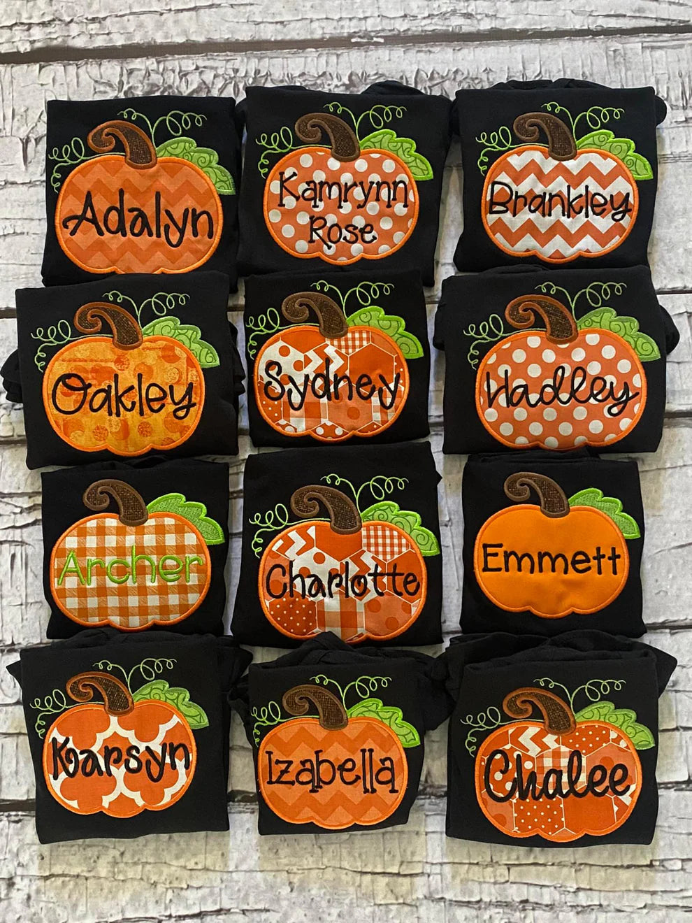 - Embroidered - Pre Order --> Embroidered Pumpkin