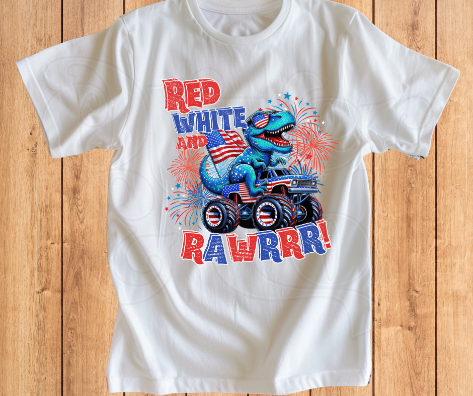 Red, White & Blue -- Red, White & Rawrrrr!