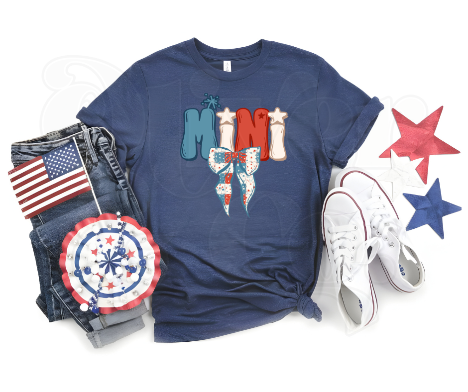 Red, White & Blue -- Mini Bow