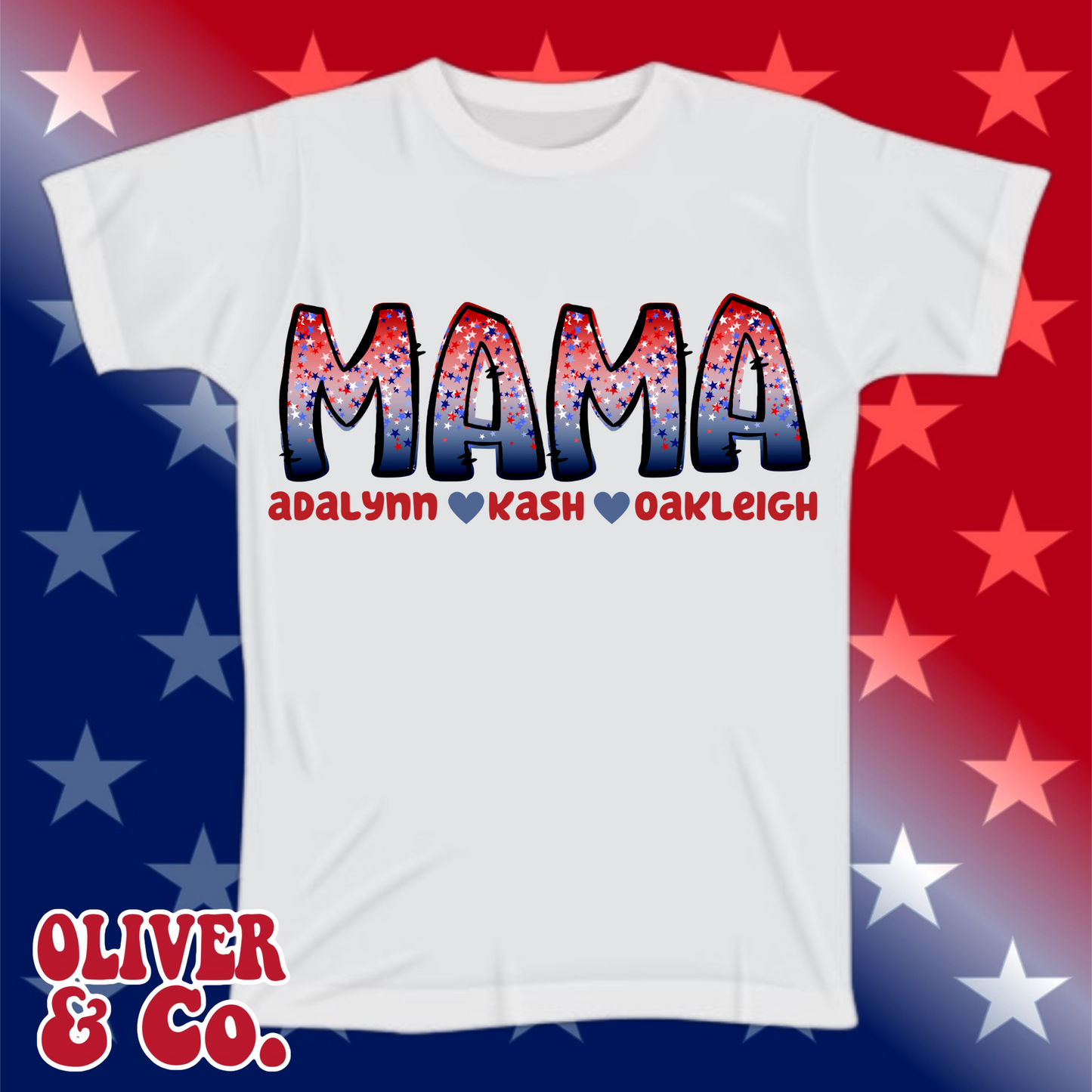 Red, White & Boom -- Glitter Alpha