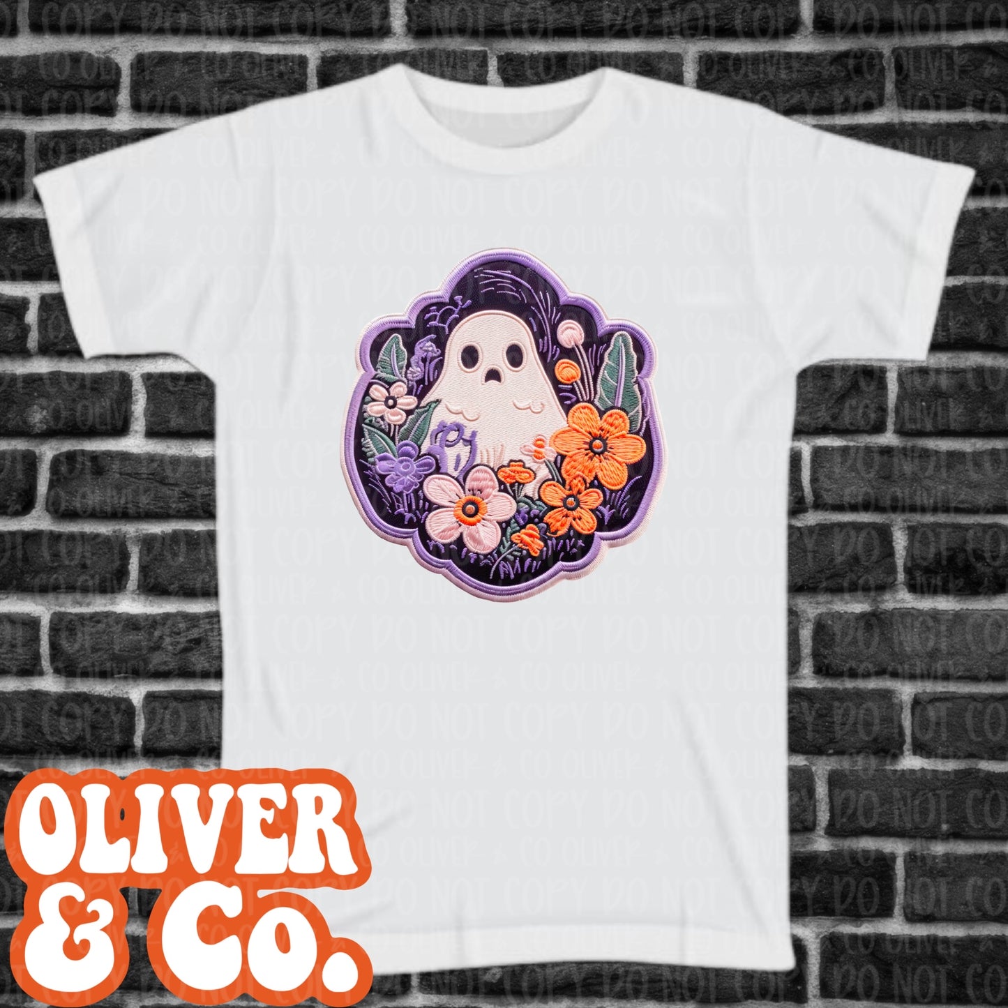 Faux Embroidered Ghost