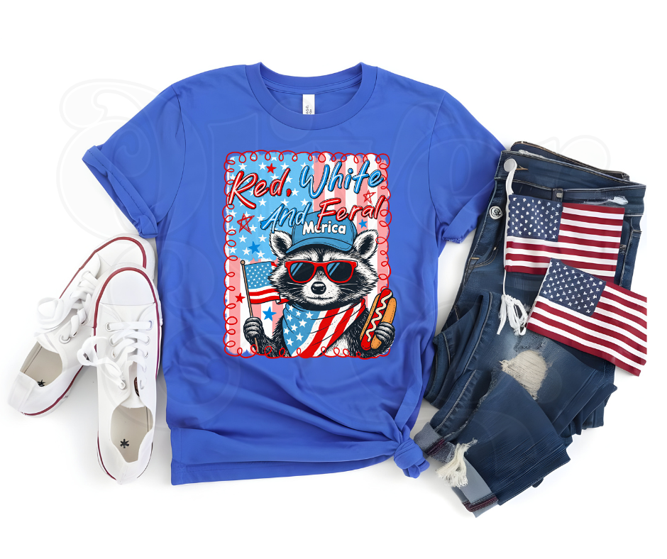 Red, White & Blue -- Red, White & Feral Merica'