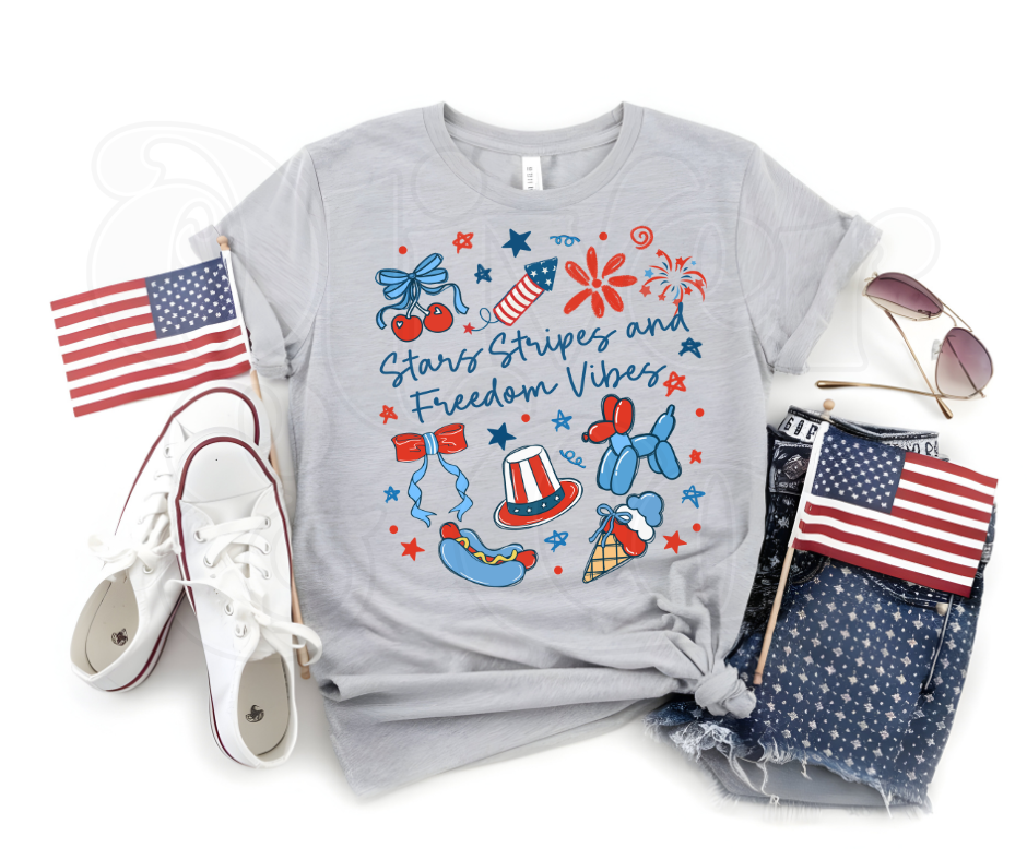 Red, White & Blue -- Stars, Stripes & Freedom Vibes