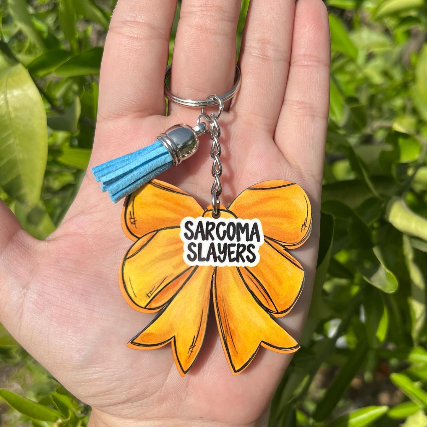 Sarcoma Slayers - Bow Bag Tag