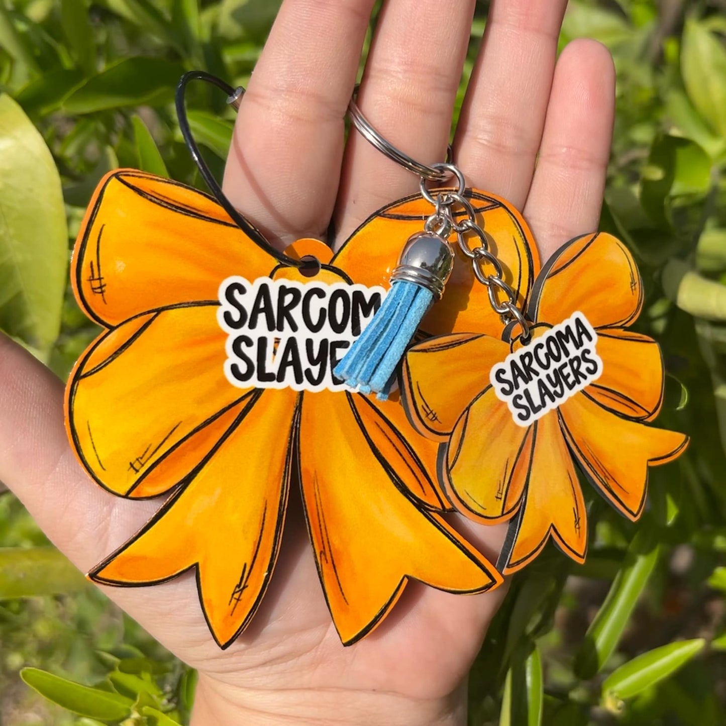 Sarcoma Slayers - Bow Bag Tag
