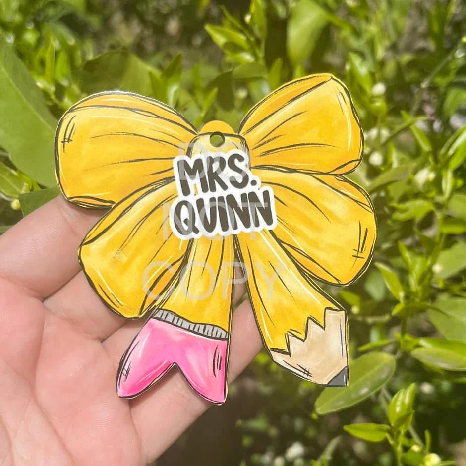 BOGO - Buy a bag tag, get a free keychain! Bow Bag Tag