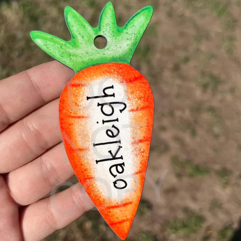 Carrot Basket Tag (MDF)