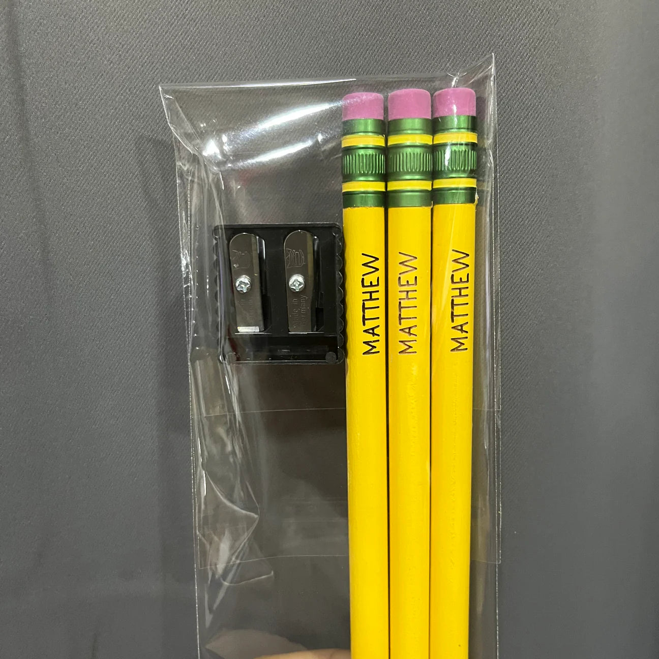 Personalized BIG Ticonderoga Pencils ~ 3 Pack