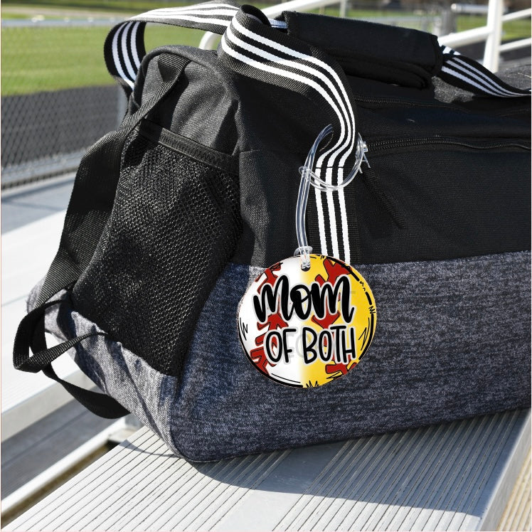 Baseball/Softball Mom of Both Bag Tag