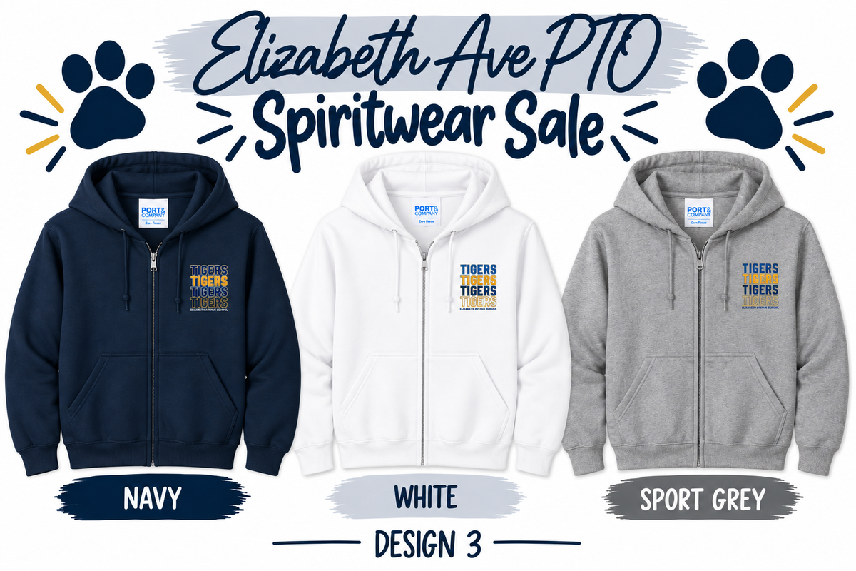 Elizabeth Avenue School - Spiritwear Full Zip Hood