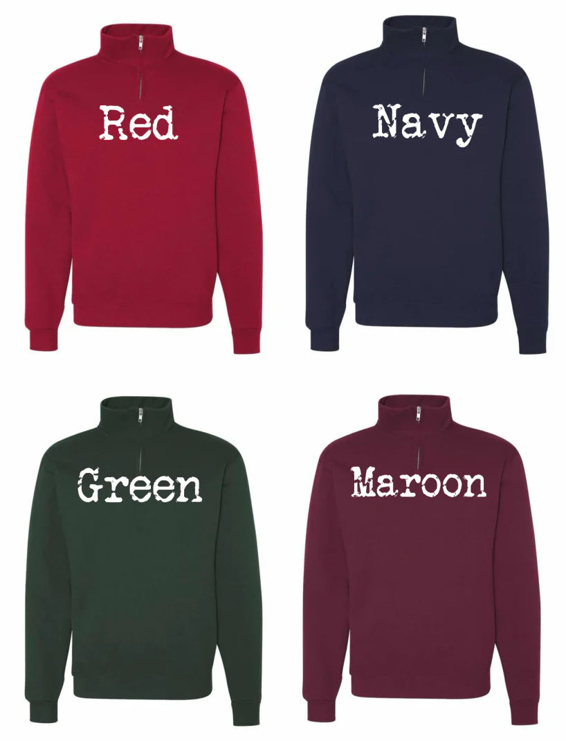 - Embroidered - Pre Order --> 1/4 Zip