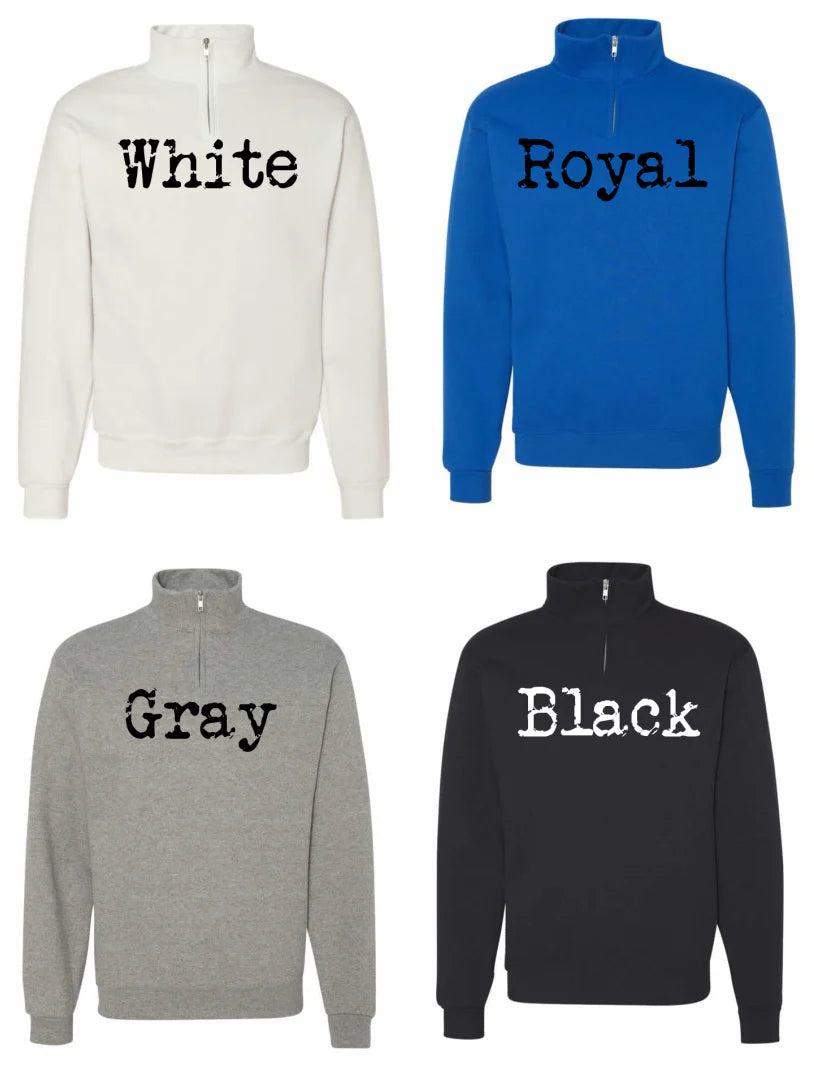 - Embroidered - Pre Order --> 1/4 Zip