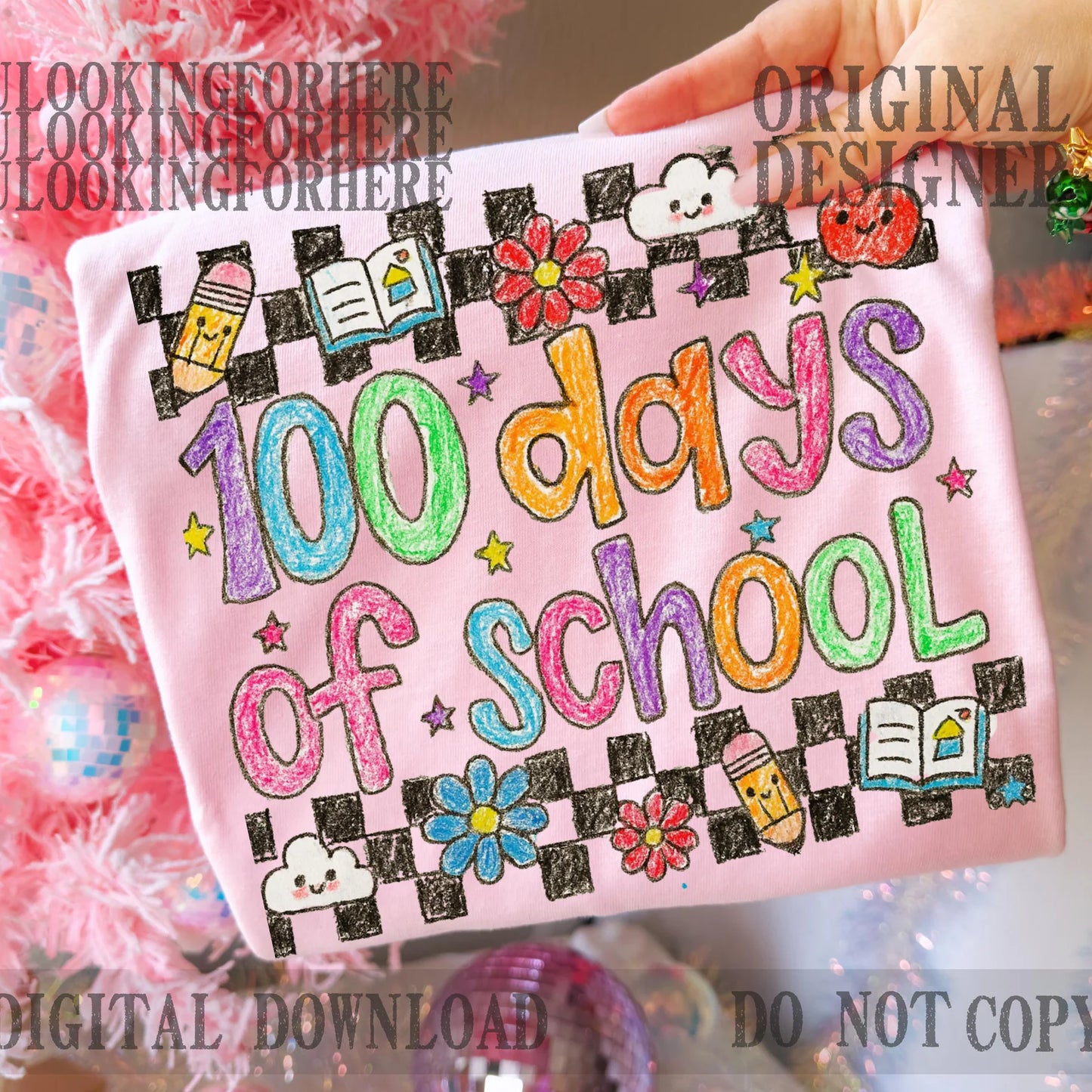 100 Days of School -- Kid Drawn 100 Days of School