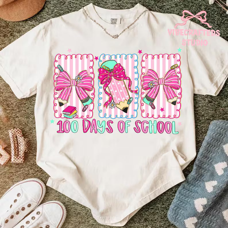 100 Days of School -- Girly