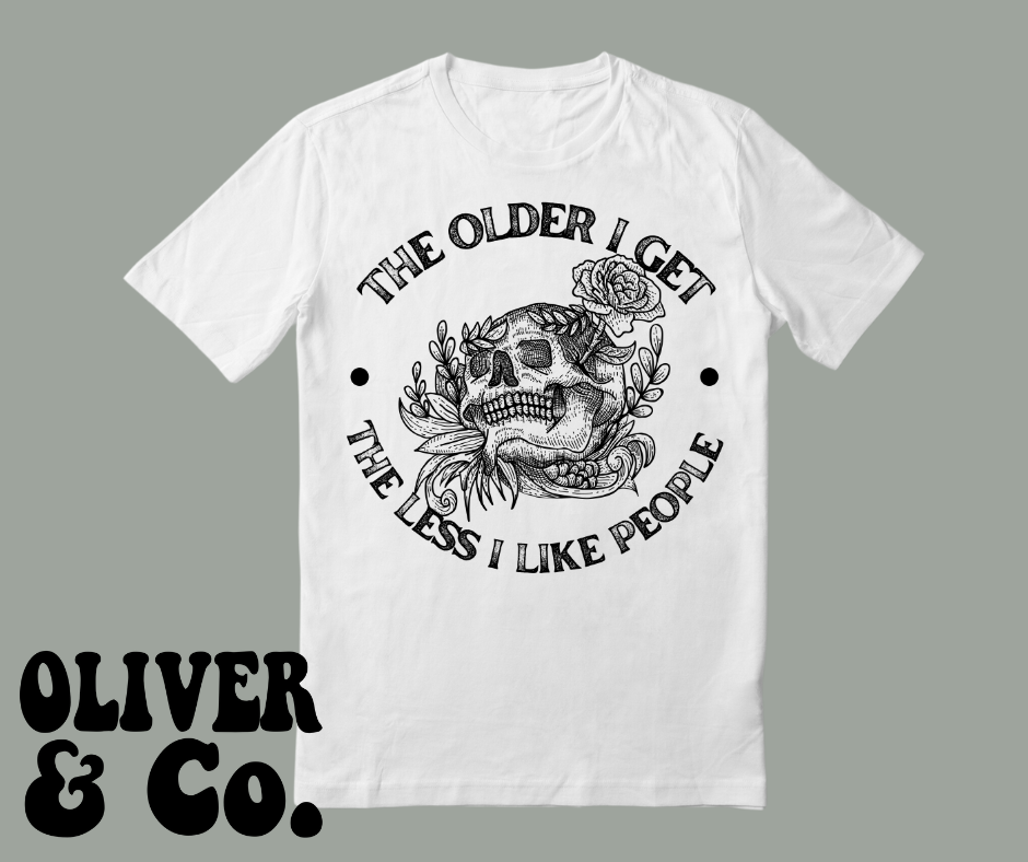 Note to self . . The older I get, the less I like people.