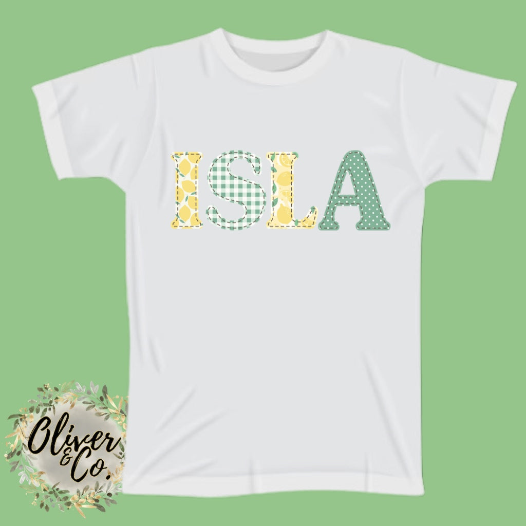 Citrus Got Real π Lemon, Plaid, Polka Dot Letters