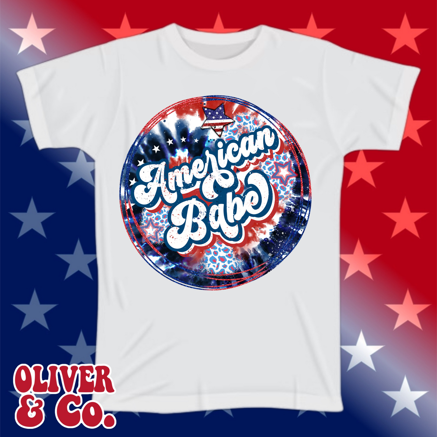 Red, White & Boom -- American Babe (Tie Dye)