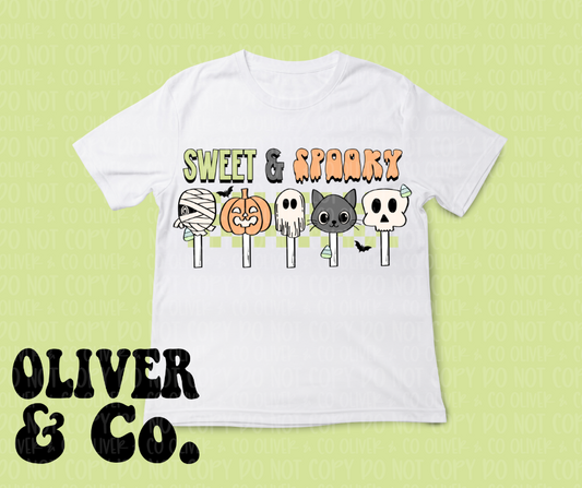 Spooky Halloween -- Sweet & Spooky (Green & Orange)
