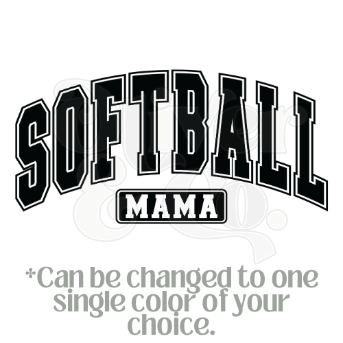 Softball Mama (Color Can Be Changed)
