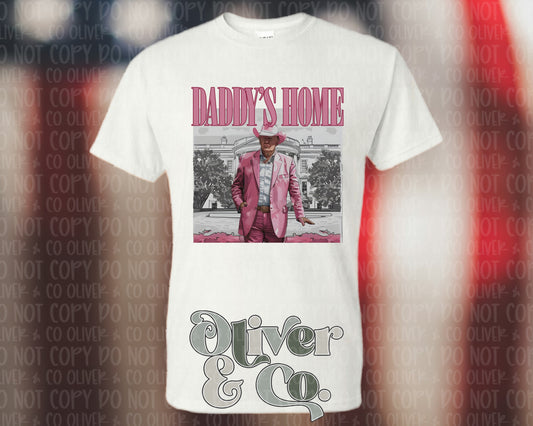 Trump 2024 -- Daddy's Home Pink Cowboy Hat