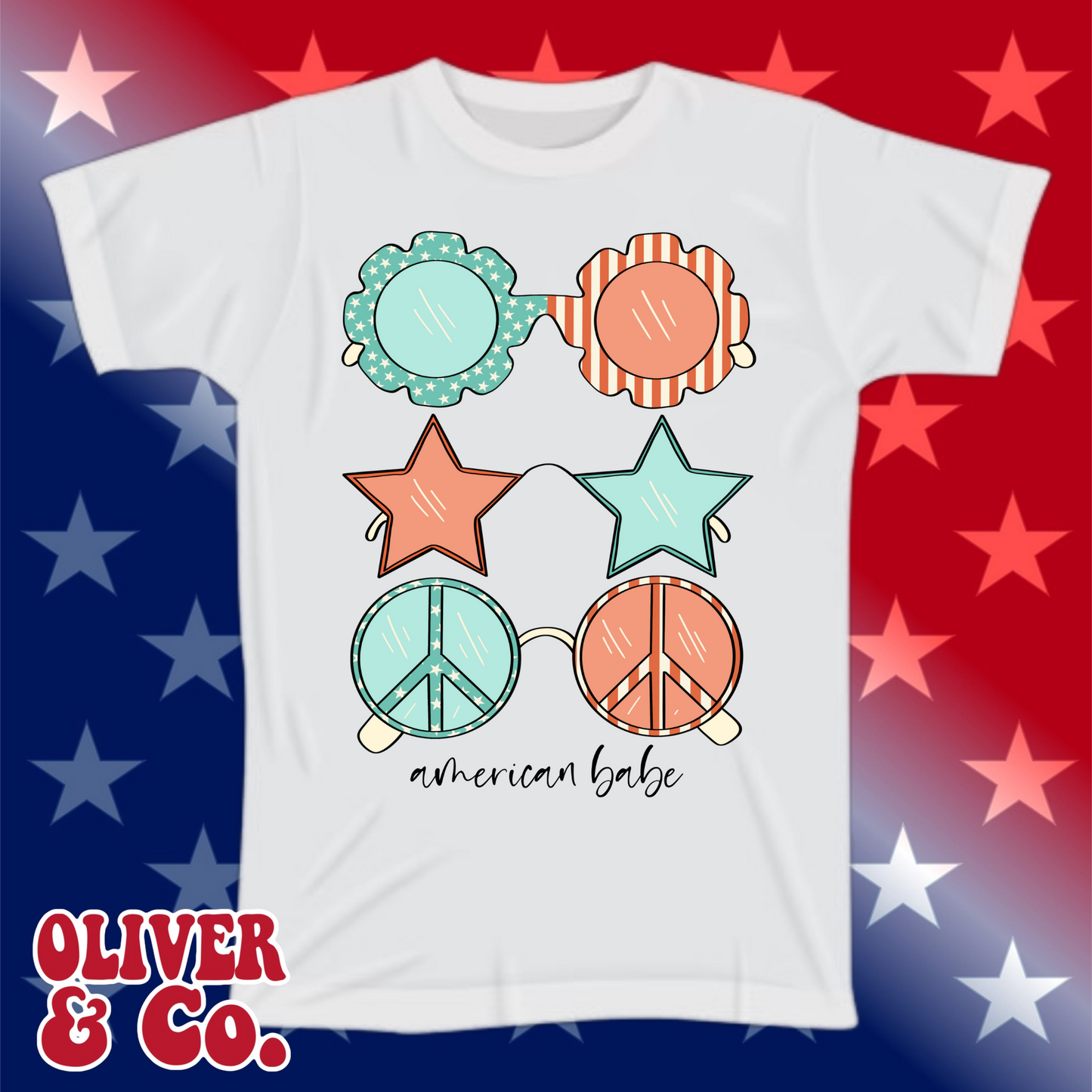 Red, White & Boom -- American Babe Sunnies