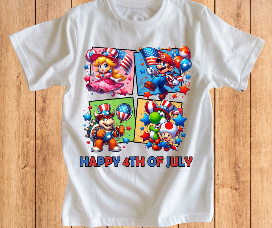 Red, White & Blue -- Mario and Friends