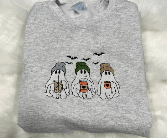 - Embroidered - Pre Order --> Ghost Coffee Trio