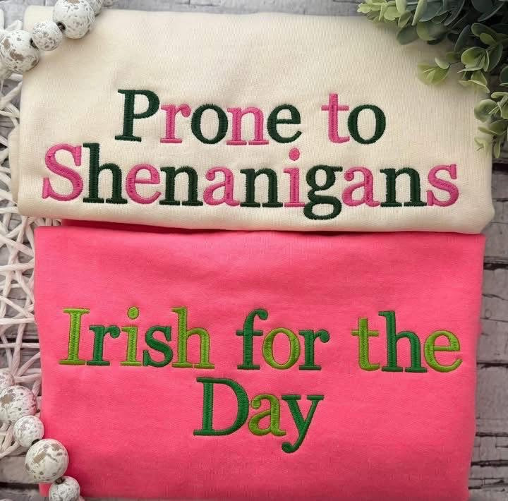 Embroidered - St. Patrick's Day --> Simple Sayings