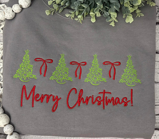 - Embroidered - Pre Order --> Full Front Bow & Tree Line Up