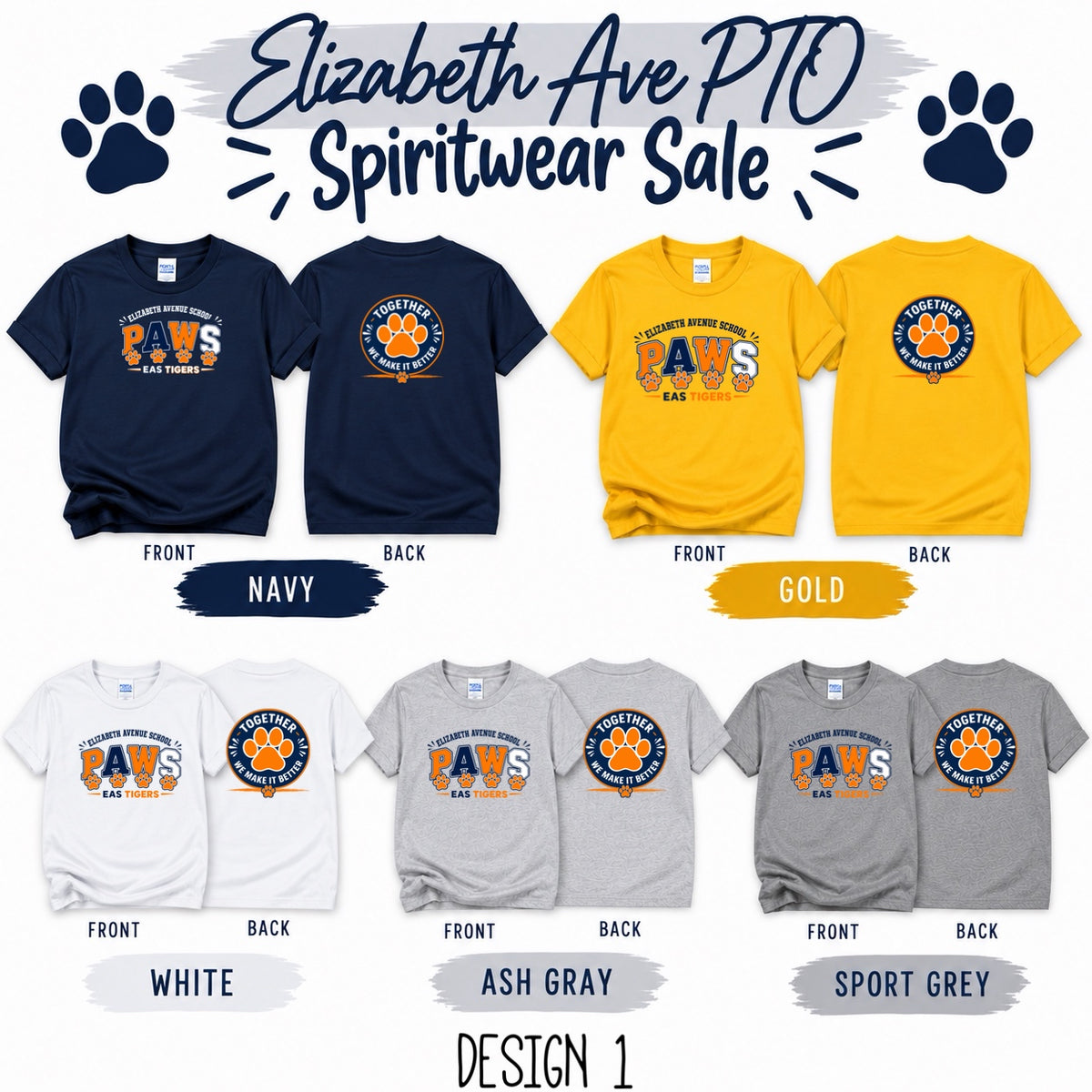 Elizabeth Avenue School - Spiritwear T-Shirts