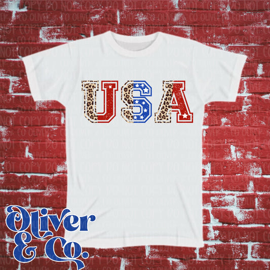 Red, White & Due! USA Leopard