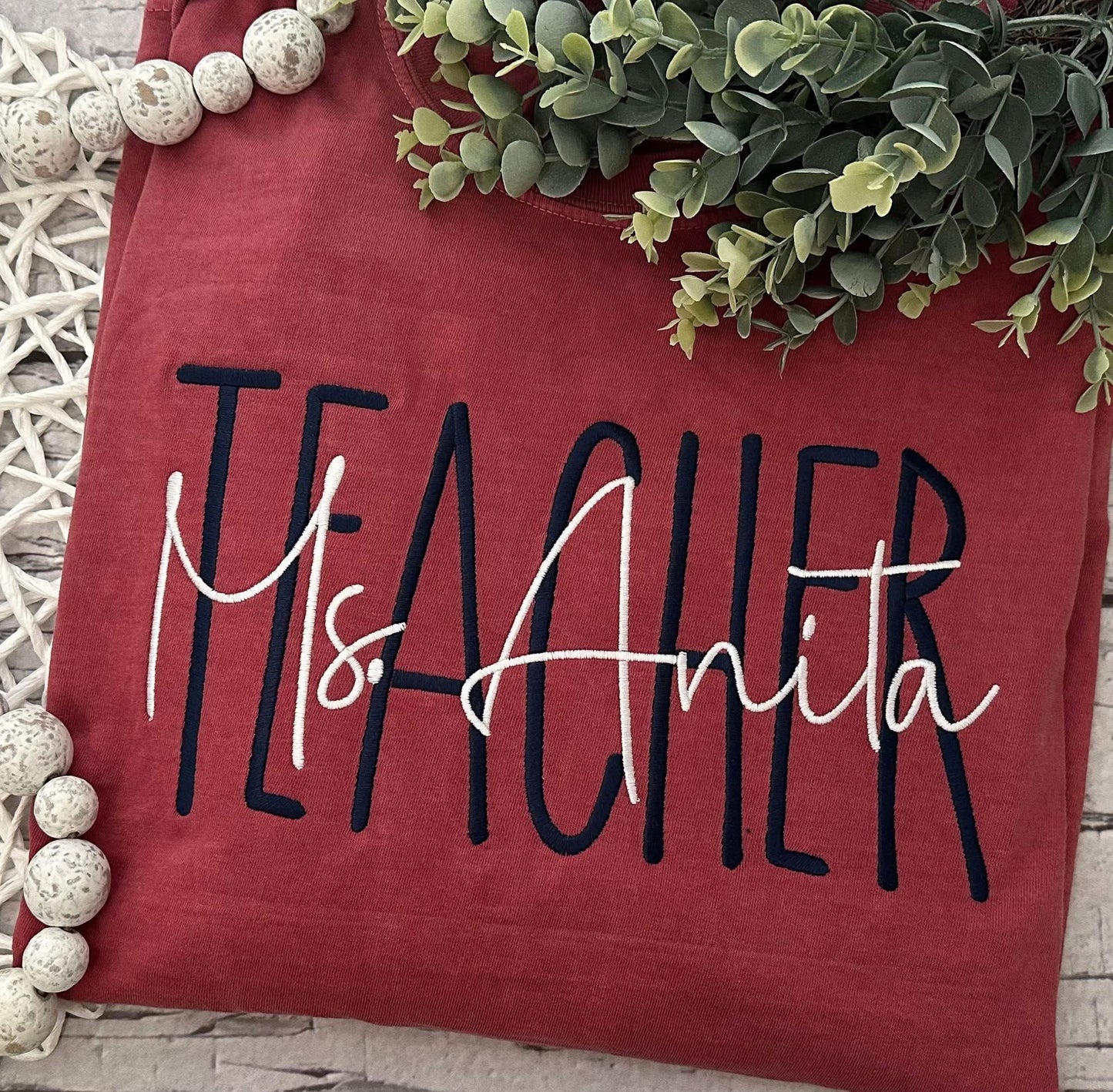 Embroidered - Pre Order --> Double Handwritten Title