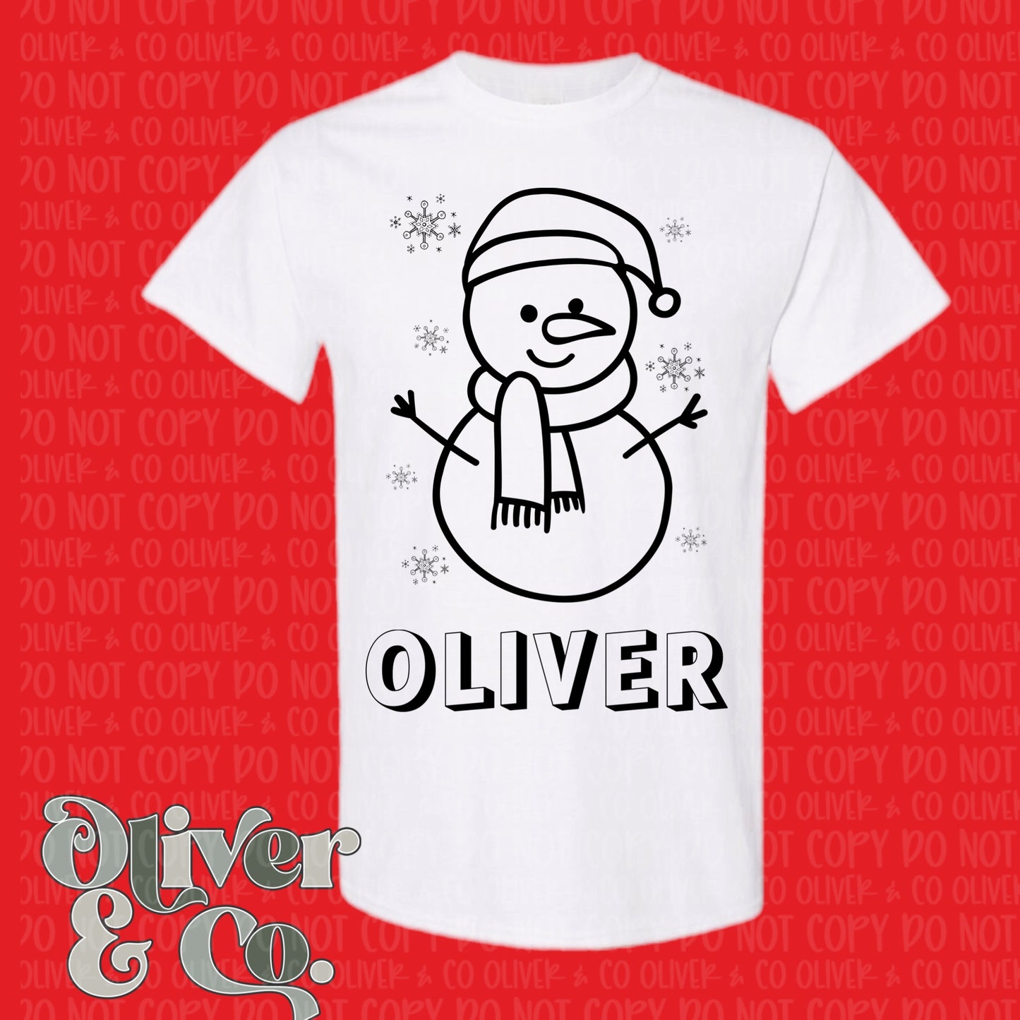 Christmas 2024 - Coloring Shirt - Multiple designs available!