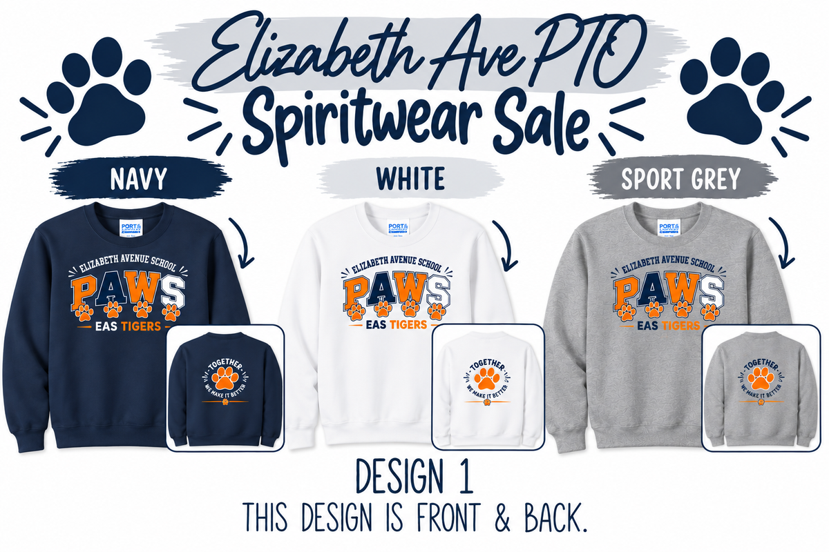 Elizabeth Avenue School - Spiritwear Crewnecks