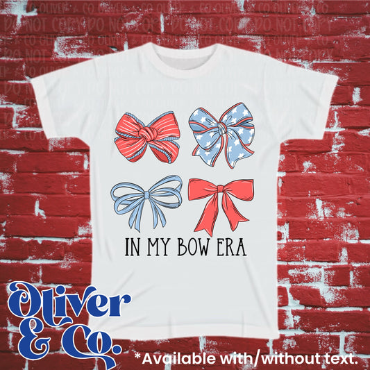 Red, White & Due! Bows with Text (In My Bow Era)