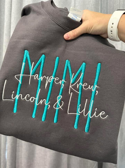 Embroidered - Pre Order --> Double Handwritten Title