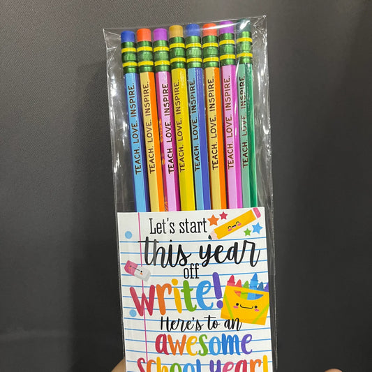 Personalized Two Tone Ticonderoga Personalized Pencils ~ 8 Pack