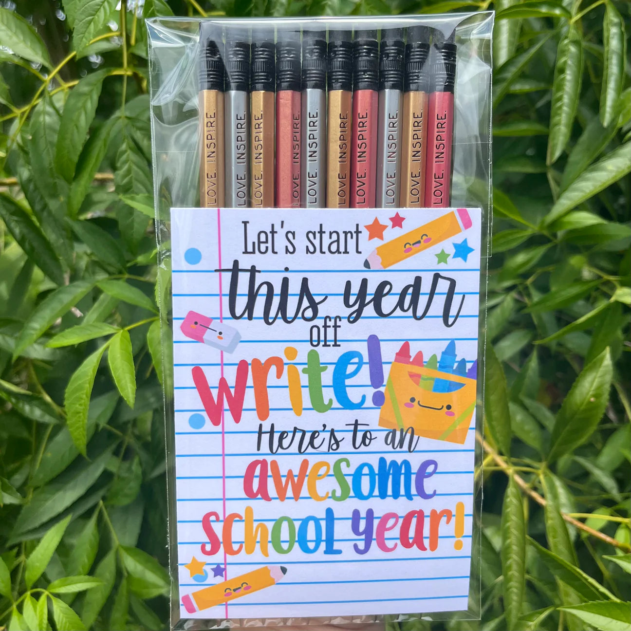 Personalized Metallic Personalized Pencils ~ 10 Pack