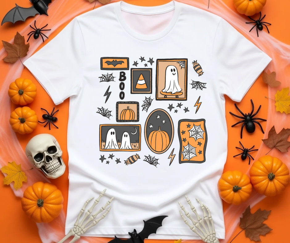 Let's Get Spooky -- Boo (Orange)