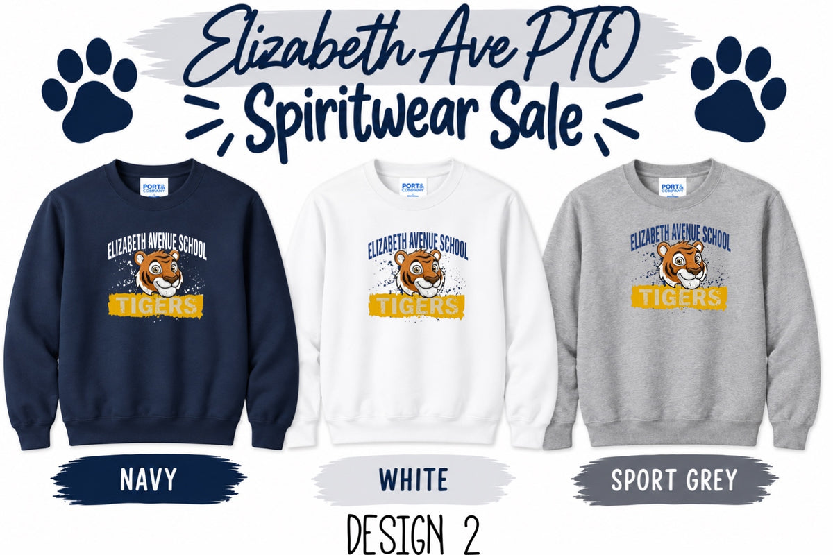 Elizabeth Avenue School - Spiritwear Crewnecks