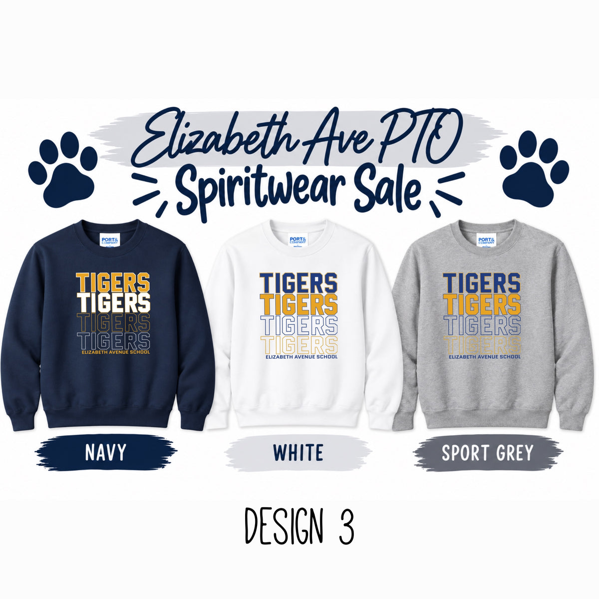Elizabeth Avenue School - Spiritwear Crewnecks