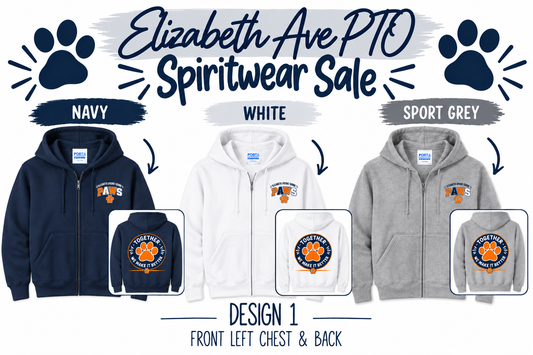 Elizabeth Avenue School - Spiritwear Full Zip Hood
