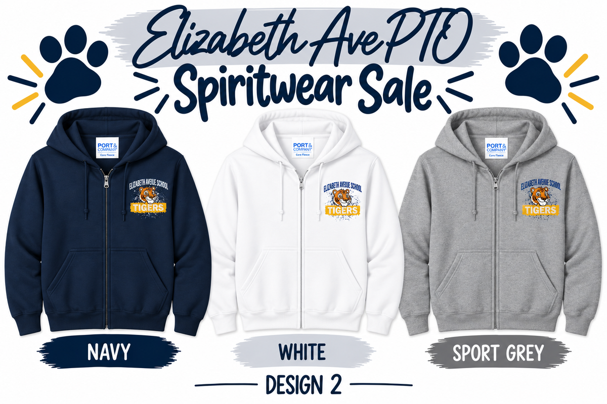 Elizabeth Avenue School - Spiritwear Full Zip Hood