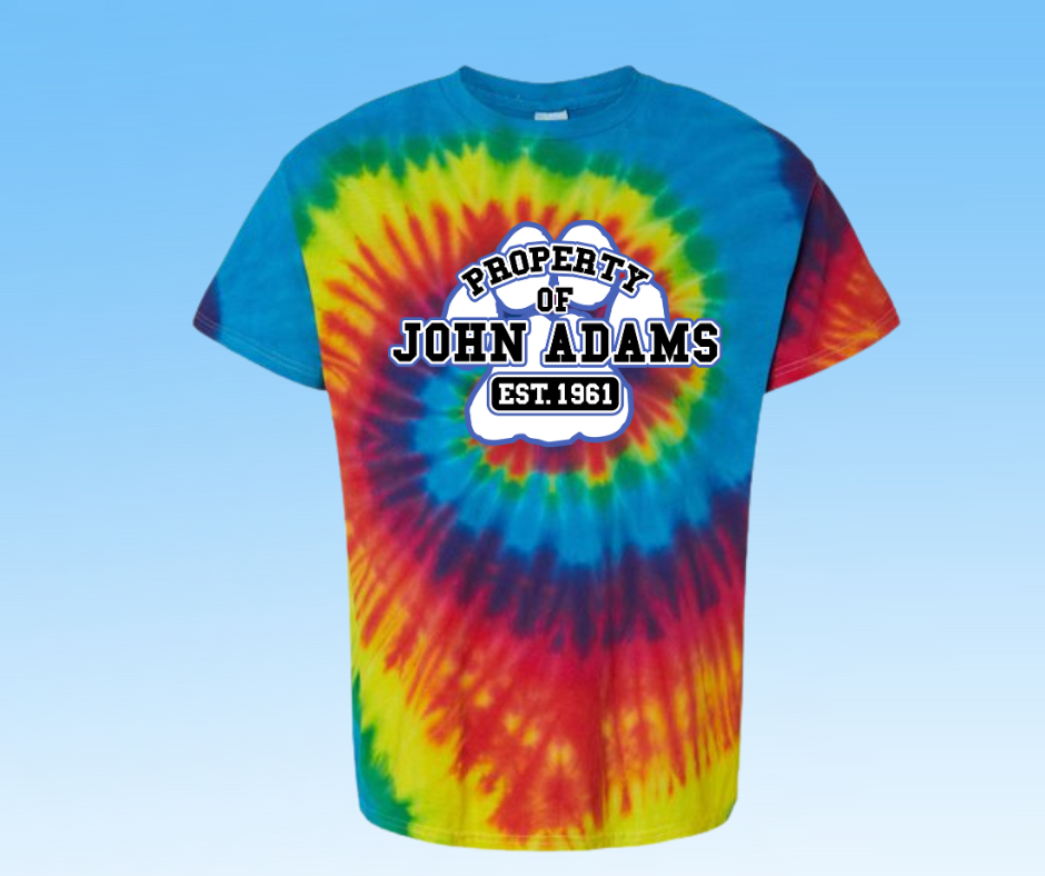 John Adams Spirit Wear - Tie Dye Tee (Youth-Adult)