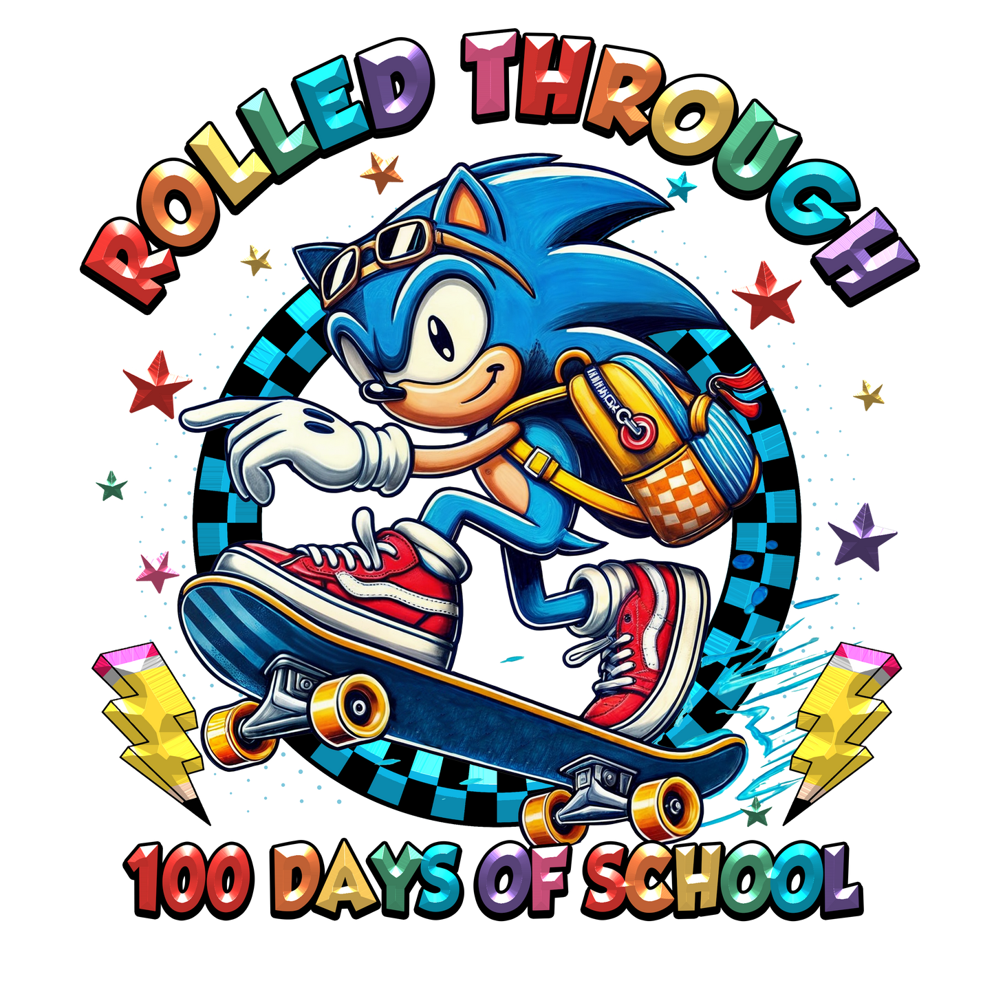 100 Days of School -- Rolled Through