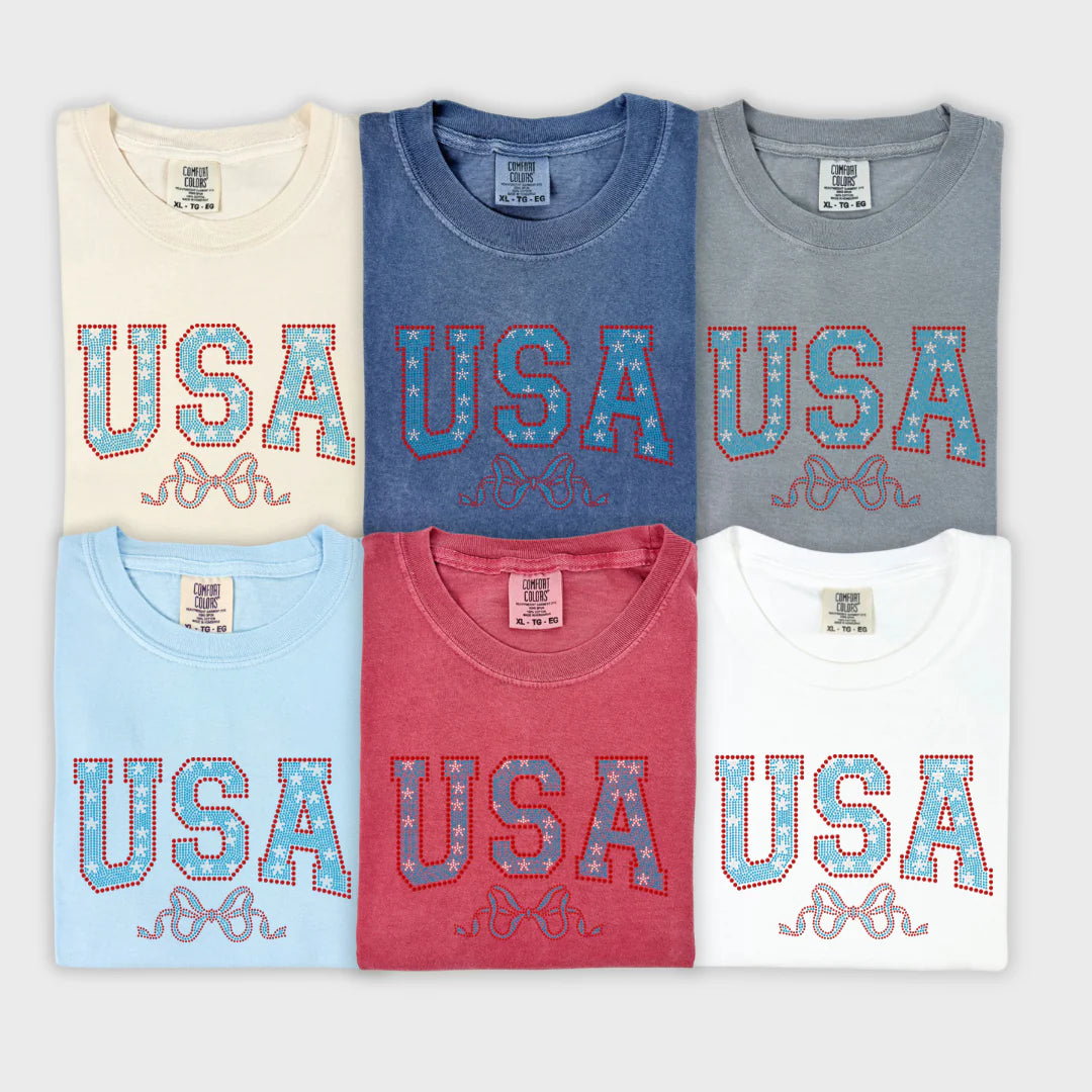 Red, White & Blue -- Spangle USA with Bow